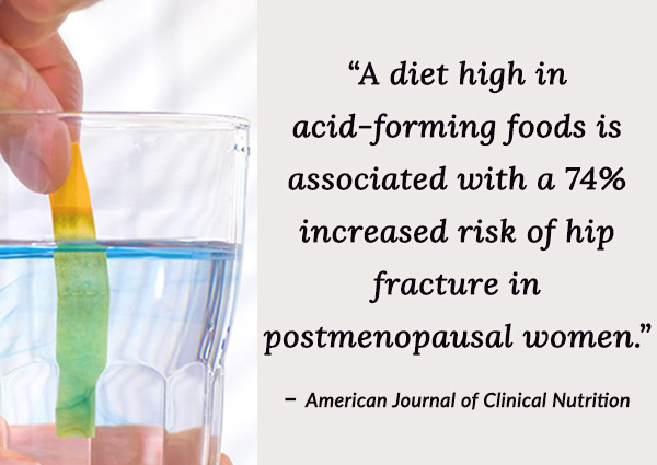 A diet high in acid-forming foods associated with increased risk of hip fracture in postmenopausal women