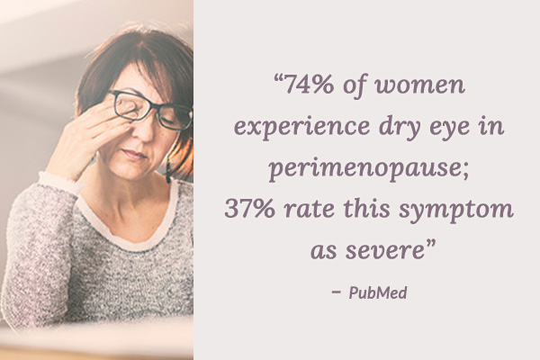 women experience dry eye in perimenopause