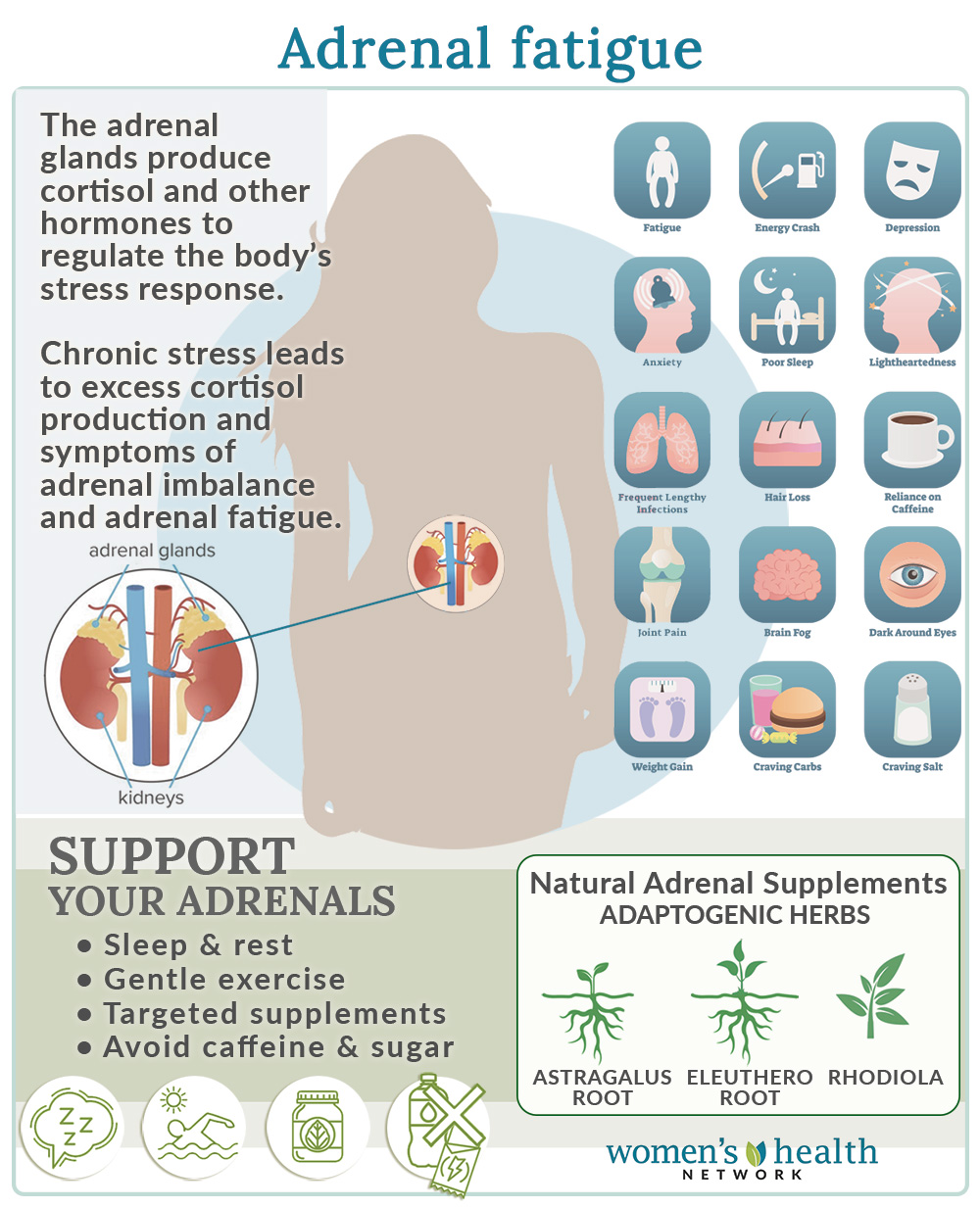 Adrenal Fatigue Symptoms Causes And Treatments Womens Health Network